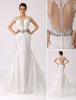 Mermaid-Brautkleid aus Spitze in Elfenbeinfarbe Milanoo