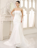 Mermaid-Brautkleid aus Taft in Elfenbeinfarbe Milanoo
