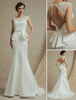 Mermaid-Brautkleid in Elfenbeinfarbe