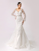 Mermaid-Brautkleid in Elfenbeinfarbe Milanoo