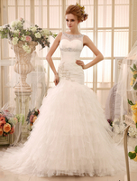 Mermaid-Brautkleid mit Illusion-Ausschnitt und Kapelle-Schleppe Milanoo