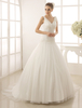 Mermaid-Brautkleid mit Kapelle-Schleppe in Elfenbeinfarbe