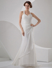 Mermaid-Brautkleid mit Schleppe in Elfenbeinfarbe