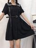 Military Style Lolita OP Kleid Knöpfe Kurzarm Lolita One Piece Kleider