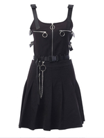 Militär Lolita JSK Kleid Öse Kette Metall Details Lolita Jumper Röcke