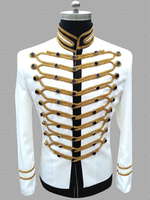 Militärische Blazer Jacke Knöpfe Vintage viktorianische Anzüge für Männer