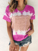 Mit kurzen Ärmeln T-Shirts Batik-T-Shirt für Frauen