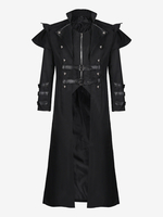 Mittelalterliche Palast-Bankettkleidung mit Reißverschluss und Schlitz lange Windjacke Bühnen-Performance-Kleidung