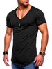 Männer Base Top 2020 V-Ausschnitt Sommer Casual T-Shirt U Hem Plus Größe Kurzarm T-Shirt