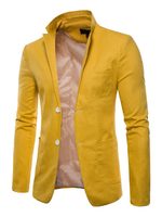 Männer Blazer Lässige Front Knopf Anzug Jacke Regular Fit Frühling Blazer