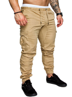 Männer Cargo Pant Seitentasche Sweatpant Kordelzug Tapered Track Pant