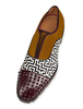 Männer Kleid Schuhe Wildleder Runde Zehe Patchwork gedruckt Niet Slip auf Casual Business Schuhe