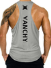 Männer Kleidung Tanks T-Shirts & Panzer Männer Tank Singlet Casual Unregelmäßiger Juwel Hals Schwarz Sommer Top