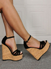 Männer Sexy Sandalen Schwarz Micro Wildleder Obere Offene Zehen Stiletto Absatz Sexy Schuhe Plus Size Schuhe