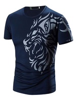 Männer Slim Fit T Shirt mit kurzen Ärmeln