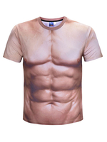 Männer Sommer T-Shirt 2021 Plus Größe 3D Print Muskel Kurzarm T-Shirt