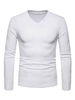 Männer stricken tragen V-Ausschnitt Baumwolle Langarm Pullover Pullover