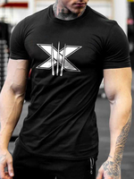 Männer T-Shirts X Mann Wolverine Logan Jewel Neck Kurzarm T-Shirt