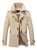 Männer Trenchcoat Umlegekragen Langarm Winddichte Jacke Frühling Jacke