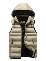 Männer Winterjacke 2020 mit Kapuze und Weste; Weste