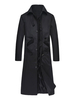 Männliche Jacken & Mäntel Männer Mülleimer Umdrehung Kragen Kunstwerk Casual Black Quality