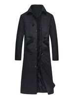 Männliche Jacken & Mäntel Männer Mülleimer Umdrehung Kragen Kunstwerk Casual Black Quality