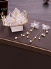 Mode Hochzeit Schmuck Set Blume Schöne Metall Tiara Ohrringe Sets