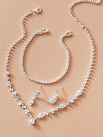 Mode Hochzeit Schmuck Set Chic Rhinestone Strass