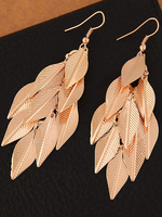 Mode Ohrhänger für Party im eleganten Stil Piercing Blatt Metall und Damen