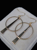 Mode Ohrring für Damen und Party im europäischen Stil Piercing Ohrringe in geometrischer Form Metall für Damen