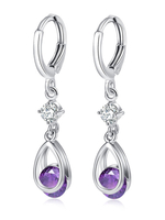Mode Ohrring Cubic Zirkonia Ohrring für Party im eleganten Stil Piercing Ohrringe Kupfer und Damen