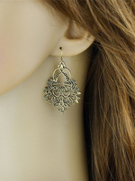 Mode Ohrring Ohrhänger mit geprägten Mustern für Kreuzfahrt im schicken & modischen Style Piercing Ohrringe Metall und Damen