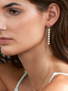 Mode Ohrring Ohrhänger mit Metallic-Deko für Abend im schicken & modischen Style Piercing Ohrringe in runder Form Metall für Damen