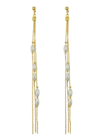 Mode Ohrring Ohrhänger mit Perlen für Party im schicken & modischen Style Piercing Ohrringe Metall und Damen