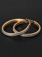 Mode Ohrring Ohrring für Damen und Straßen-Style im schicken & modischen Style Piercing Ohrringe in runder Form Metall für Damen