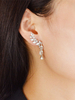 Mode Ohrring Ohrring mit Kunstdiamanten für Party im schicken & modischen Style Piercing Ohrringe mit Angel Flügel Metall für Damen