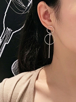 Mode Ohrring Ohrring mit Metallic-Deko für Party im schicken & modischen Style Piercing Ohrringe in runder Form Metall für Damen