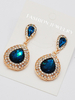 Mode Ohrring Strass Ohrring für Party im eleganten & luxuriösen Stil Piercing Ohrringe Drops Design Metall und Damen