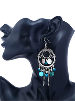 Mode Ohrring Tropfen-Ohrringe mit Fransen für Party im schicken & modischen Style Piercing Ohrringe Metall und Damen