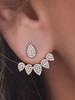 Mode OhrringStrass Ohrring für Abend im schicken & modischen Style Piercing Ohrringe Drops Design Metall und Damen