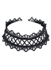 Modische Halskette Polyester Cutouts in Schwarz