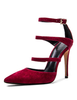 Modische High Heels aus mit Fesselriemchen