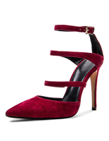 Modische High Heels aus mit Fesselriemchen