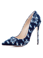 Modische High Heels aus Pumps im künstlichen gealterten Stil für Damen