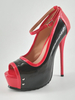 Modische Plateau-Sandaletten mit Stilettos