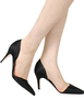 Modische Spitze Pumps aus Seide und Satin mit Stilettos