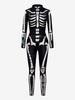 Monster-Strumpfanzug Halloween Zentai Overall Damen Schwarz Overall Trikot Skelett Halloween Scary Lycra Spandex Catsuit