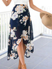 Multicolor Damen Rock Unterteil 2020 -Floral Print Chiffon Sommerrock
