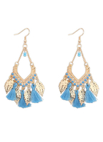 Multicolor Ohrringe Boho Fringe Tropfen entwerfen Harz Ohrringe