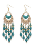 Multicolor Ohrringe Fringe Boho Metall Ohrringe für Frauen